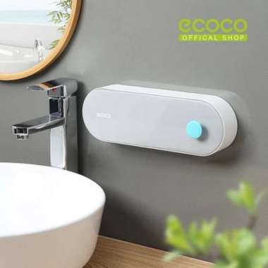 ECOCO Double Clamshell Soap Dish Large - Tempat Rak sabun batang mandi cuci tangan Sekali tekan Ting