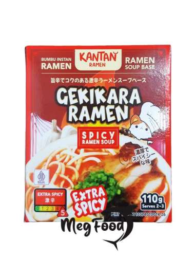 Gekikara Ramen Kantan Spicy Ramen Soup 110 Gr | Bumbu Instan Ramen