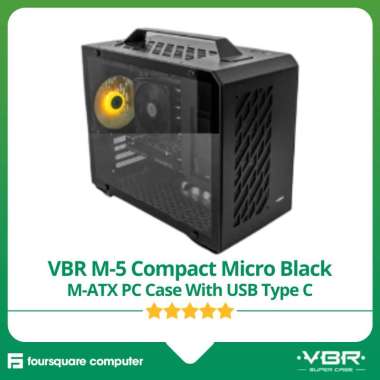 VBR M-5 Compact Micro Black High Perfomance M-ATX PC Case Casing