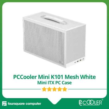 PCCooler K101 Mesh White Mini ITX PC Case Casing