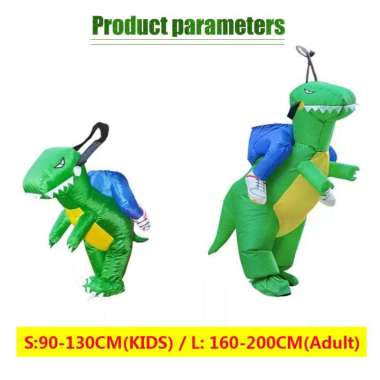 Kostum Dinosaurus Anak Dewasa Kostum Dino Pesta Unik Ultah Lucu Badut Angin Inflatable