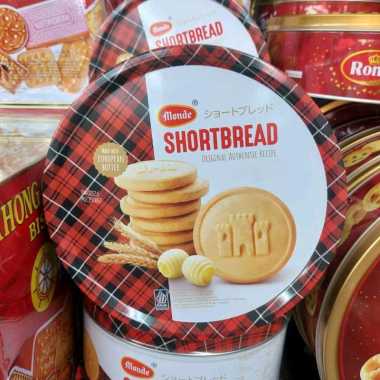 Monde Shortbread Original Authentic Recipe 335gr-Biskuit Rasa Mentega-Butter Cookies-Kukis Kaleng-Sn