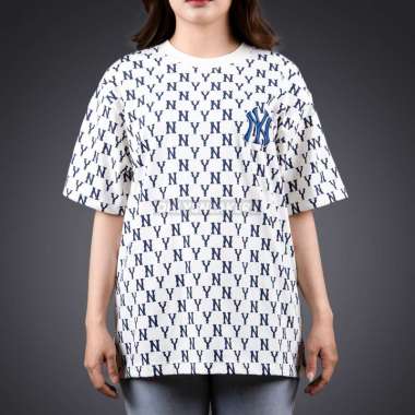 MLB KOREA NEW YORK YANKEES MONOGRAM IVORY TEE L
