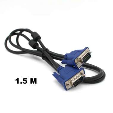 Kabel VGA 1.5m Komputer untuk Monitor Komputer Kabel VGA ke VGA