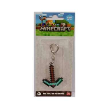 MINECRAFT Metal Keychain Assorted MC6010 Pickaxe