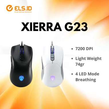 Rexus Xierra G23 Mouse Gaming 4 LED Mode Black
