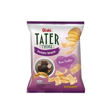 Oishi tater thins keripik kentang truffle / pedas 100 gram truffle