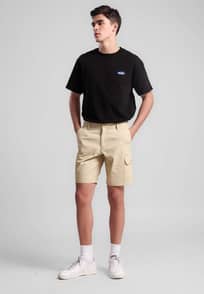 MANZONE - Celana Pendek Bermuda Pria Alief 5 Cargo - Khaki