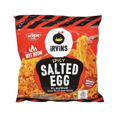 Irvins mie salted egg / spicy salted egg 117 gram spicy salted egg