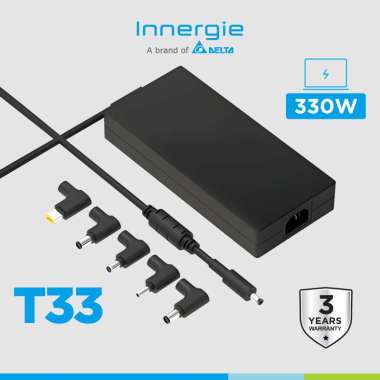 Innergie 330W Gaming Laptop Charger – Adaptor Laptop Universal 19.5V 16.9A untuk ASUS ROG, Acer Pred