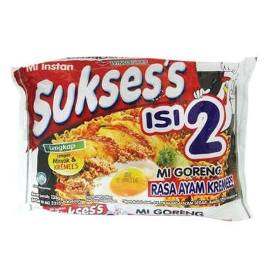Suksess isi 2 mie ayam kecap / soto mie / ayam kremes / ayam geprek / rendang ayam kremes 133 gr