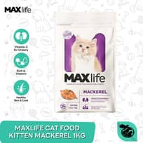 Maxlife Adult Kitten Dry Cat Food Makanan Kucing Kering 1kg