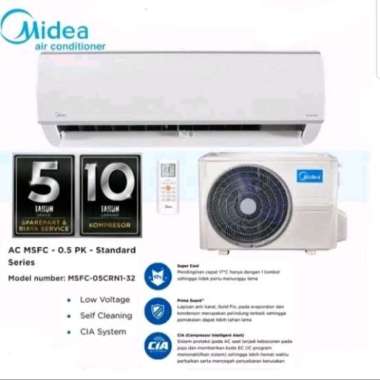 ac midea 1/2 pk + pasang + ongkir