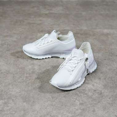 Sepatu GIVENCHY SPECTRE RUNNER PURPLE CLEAR IVORY WHITE ZIP SNEAKER 100% ORIGINAL 37