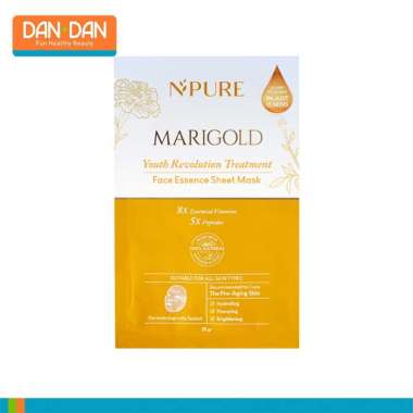 NPURE Marigold Face Essence Sheet Mask Youth 28g