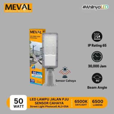 MEVAL Lampu Jalan PJU LED Streetlight Sensor Cahaya 150 Watt