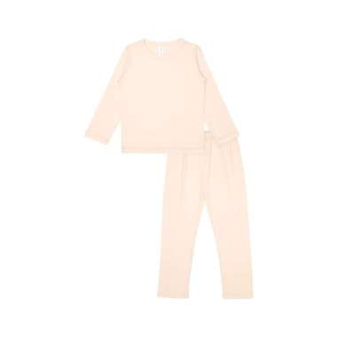 Cocohanee Colorful Long Pajamas 3-6 bulan Creamy