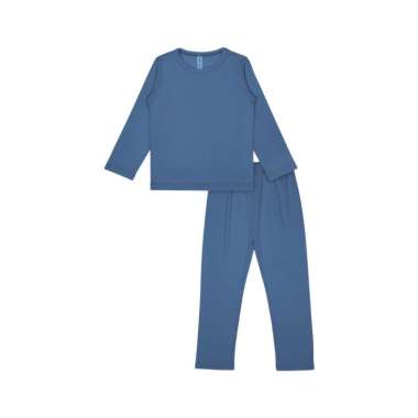Cocohanee Colorful Long Pajamas 3-6 bulan Midnight Blue