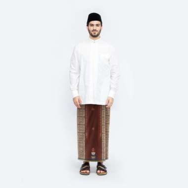 Sarung BHS Classic Gold Motif C48 JGF Coklat Tua 03
