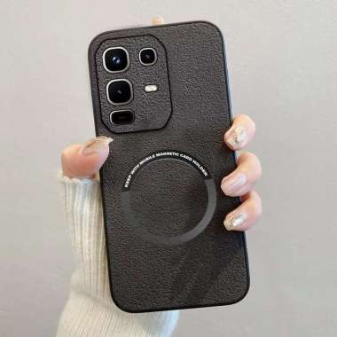 Case Compatible Infinix Note 50 / Note 50 Pro Softcase Magnetic Luxury Leather Magsafe Infinix Note 
