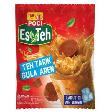 Es teh poci pandan vanilla selasih / teh tarik gula aren isi 5 sachet teh tarik gula aren