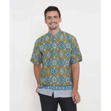 Adikusuma Hem batik Tenun Ikat 802125047 - Biru