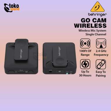 Behringer Go Cam Wireless - Digital Wireless Clip On Microphone