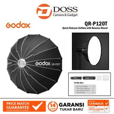Godox QR-P120T Quick Release Softbox with Bowens Mount (120cm)