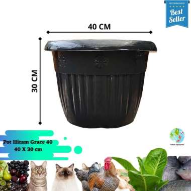 Pot Hitam 40 Grace High Quality Grace