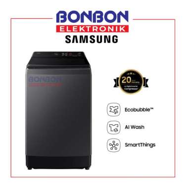 Samsung Mesin Cuci 15kg WA80F15F5CSE / WA80F15 / WA80F15F5C - Top Load Washer - Bespoke AI - Deep Ch