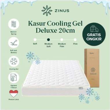 Kasur Spring Bed ZINUS Cooling Gel Deluxe Mattress Gratis Ongkir Tempat Tidur In a Box 180x200
