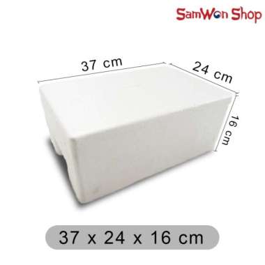 STEROFOAM BOX MULTIFUNGSI UK. 37x24x16CM / STYROFOAM DRY ICE BOX KOTAK ES GABUS