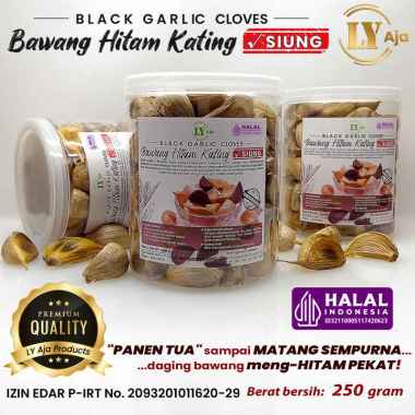 LY Aja Bawang Hitam Kating Siung 250g – Black Garlic Premium Fermentasi Alami 250 gram