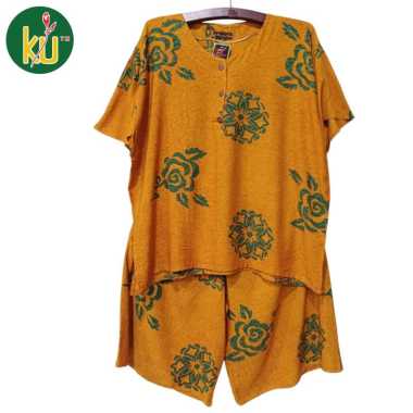 Kencana Ungu Setelan Celana Kencana Ungu Setelan Kulot Jumbo 5LSetelan Celana kulot Jumbo Motif Terb