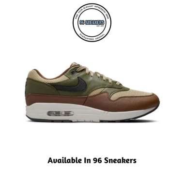 Sepatu Sneakers Pria Nike Air Max 1 Essential PRM Neutral Olive (HF1516-200) ORIGINAL 45