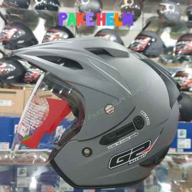 Helm murah berkualitas SNI G2 exterminator grey doff L
