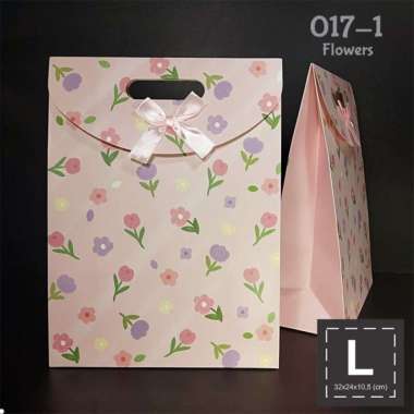 Paper Bag L Pita - Goodie Bag / Goody Bag / Tas ULTAH - FLOWER