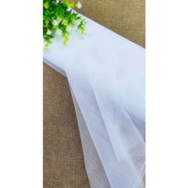 Kain tile tulle polos halus tidak melar / kain tile roowns meteran kain bungkus parcel backdrop pest
