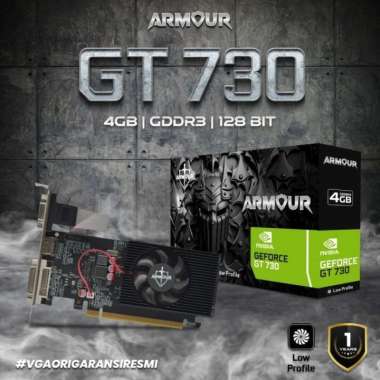 VGA GEFORCE GT 730 4GB DDR3 128 BIT low profile / VA 4GB GEFORCE GT 730 ARMOUR