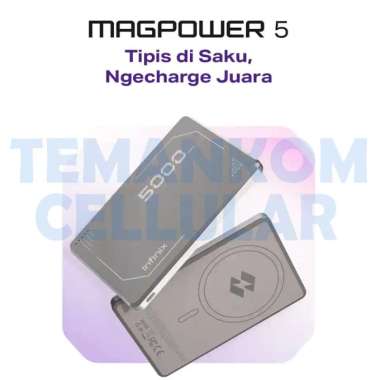 Powerbank Infinix MAGPOWER XP06 Wireless Charging SLIM Charger mag power 5000MAH 5000 MAH GARANSI RE