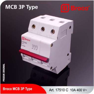 Broco Electrical 17510C MCB 3 PHASE 10A