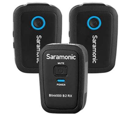 DUAL WIRELESS MICROPHONE SARAMONIC BLINK 500 B2 (NEW VERSION)