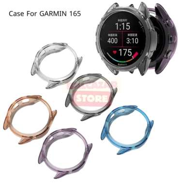 Bumper Case Rubber TPU Soft For GARMIN FORERUNNER 165 / 165 MUSIC Watch Silicon Protector Putih