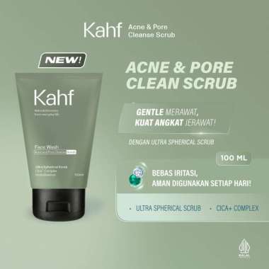 Kahf Acne and Pore Cleanse Face Wash 100ml - Daily Scrub | Man Corner