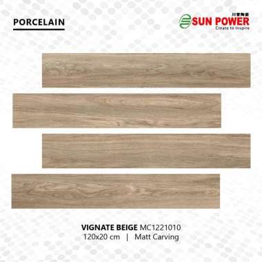 Granit Lantai Matt 120x20 - Vignate Series | Sun Power Ceramics Vignate Beige