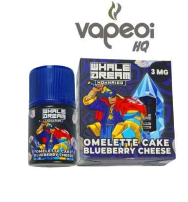Whale Dream Omelette Cake Blueberry Cheese 60ml / Whale Dream Hokkaido V4 Omelette Cake Blueberry Ch