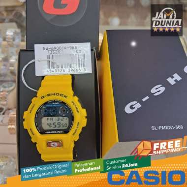 JAM PRIA CASIO DIGITAL ORIGINAL RUBBER YELLOW 30th ANNIVERSARY OF DW-6900 G-SHOCK DW 6900TR 9D GSHOC