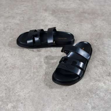 Sandal TORY BURCH INES SPORT PERFECT BLACK SLIDE 100% ORIGINAL 39