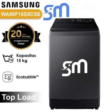 Mesin cuci Samsung 15 kg AI Top Loading WA80F15S5CSE 1 tabung WA80F15 Bespoke