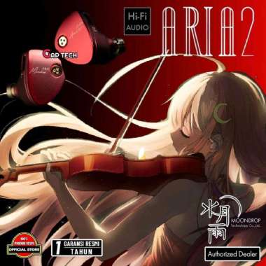 Moondrop Aria 2 / Aria2 / Aria II Ceramic Dome Composite Diaphragm In Ear Monitor Earphones Vibrant 